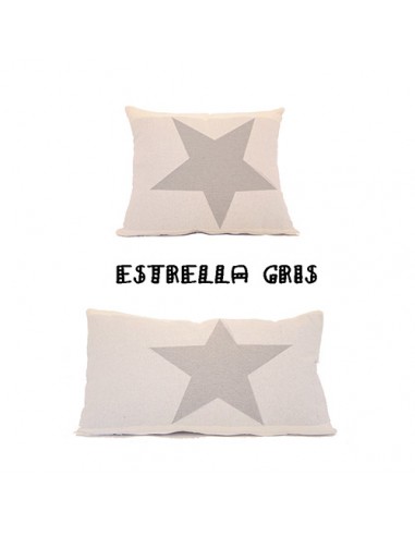 Cojin Estrellas Jacquard gris